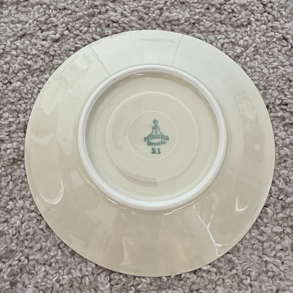 Mitterteich Bavaria Vintage Porcelain Tea Set 2 Cups 2 Saucers Sugar CupMilk Jug - Picture 2 of 8